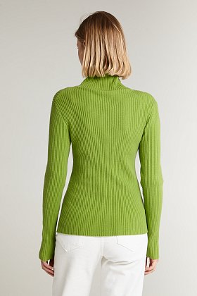 Фото модной одежды - limited водолазка мягкая зеленая сезон 2020 года