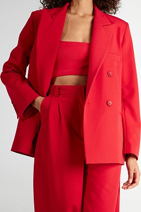 Фото модной одежды - реми брюки палаццо красный сезон 2020 года