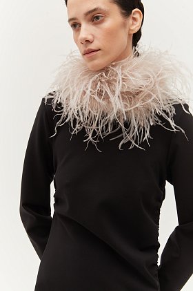 Фото модного присни платье черное сезон 2020 года