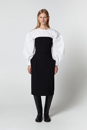 Фото модной одежды - берта платье-корсет черный сезон 2020 года