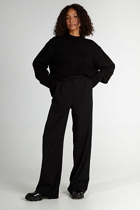 Фото модной одежды - реми брюки палаццо черный сезон 2020 года