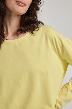 Фото модного тиана лонгслив желтый сезон 2020 года