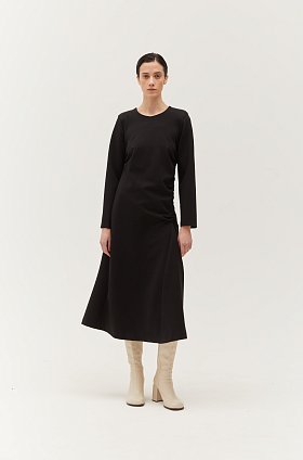 Фото модной одежды - присни платье черное сезон 2020 года