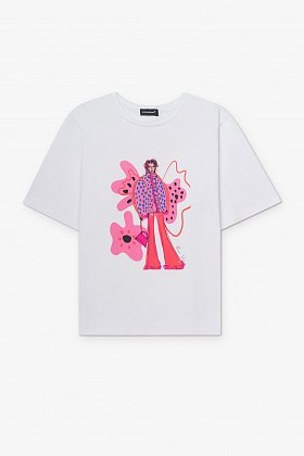 Фото модной одежды - моби футболка alinashy композиция белая сезон 2020 года