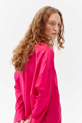 limited блуза шифон розовая