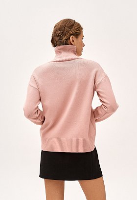 Фото модной одежды - тина джемпер с хлопком розовый сезон 2020 года