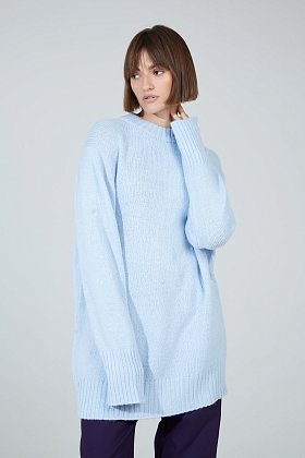 Фото модной одежды - агва джемпер мягкий голубой сезон 2020 года